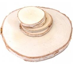 Tout Pour le Jeu Rondelle géante en bois brut avec écorce - entre 18 et 22 cm