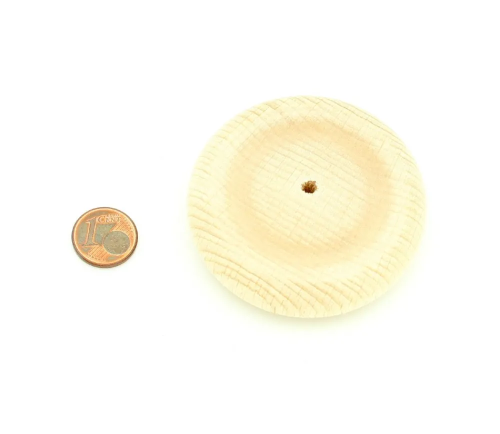 Tout Pour le Jeu Roue bois de 6 cm trouée - 60 x 16 mm trou de 3.5 mm