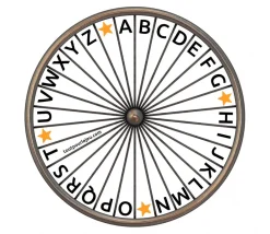 Tout Pour le Jeu Roue des lettres de l'alphabet gratuite à imprimer à télécharger