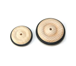 Tout Pour le Jeu Roue en bois de 4.3 cm avec pneu caoutchouc pour construction