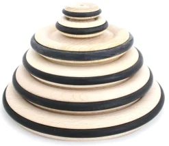 Tout Pour le Jeu Roue en bois de 12 cm avec pneu caoutchouc pour construction