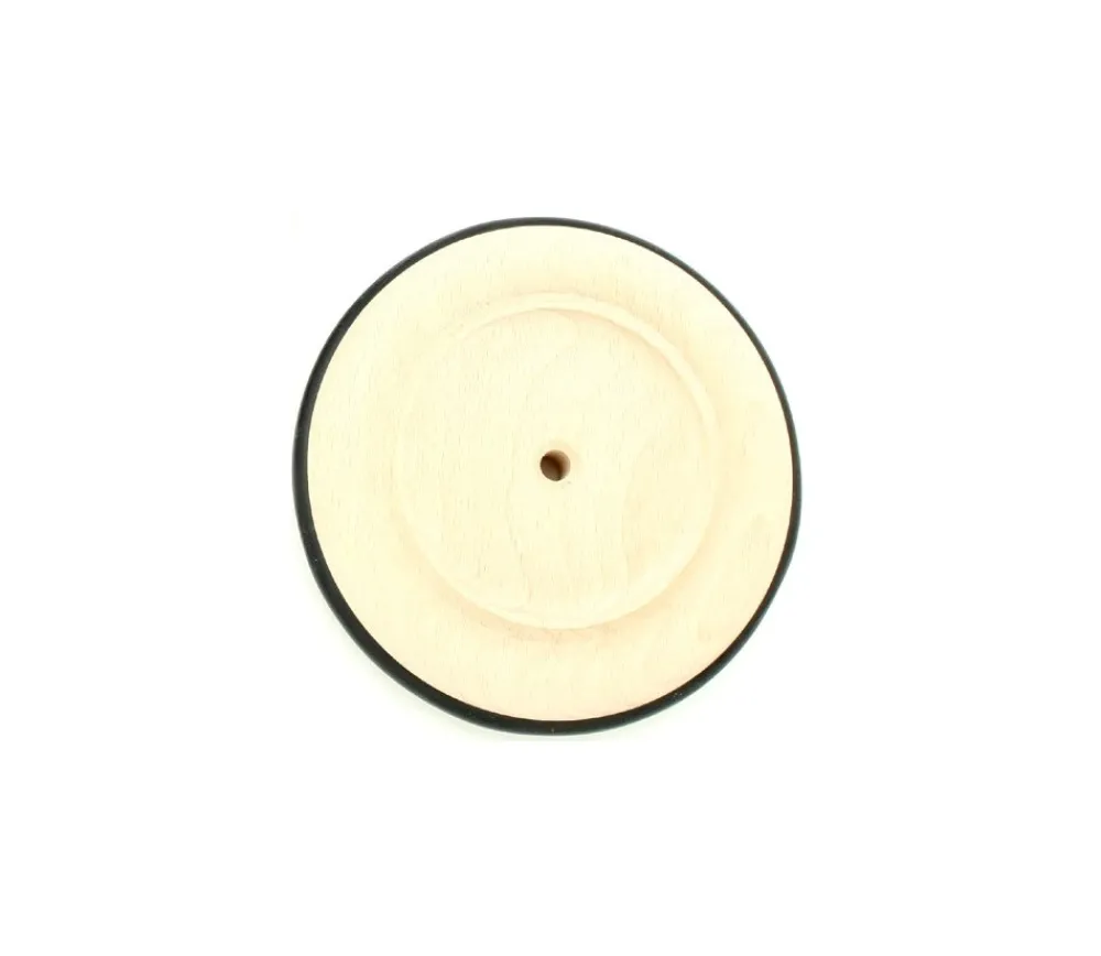 Tout Pour le Jeu Roue en bois de 14 cm avec pneu caoutchouc pour construction