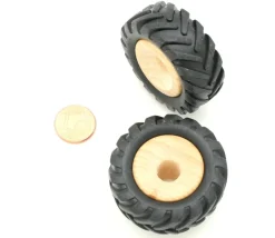 Tout Pour le Jeu Roue tracteur de 4.3 cm avec pneu caoutchouc