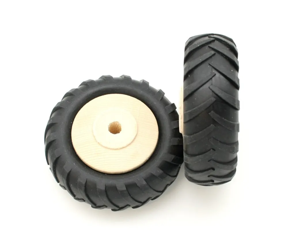 Tout Pour le Jeu Roue tracteur de 8 cm avec pneu caoutchouc