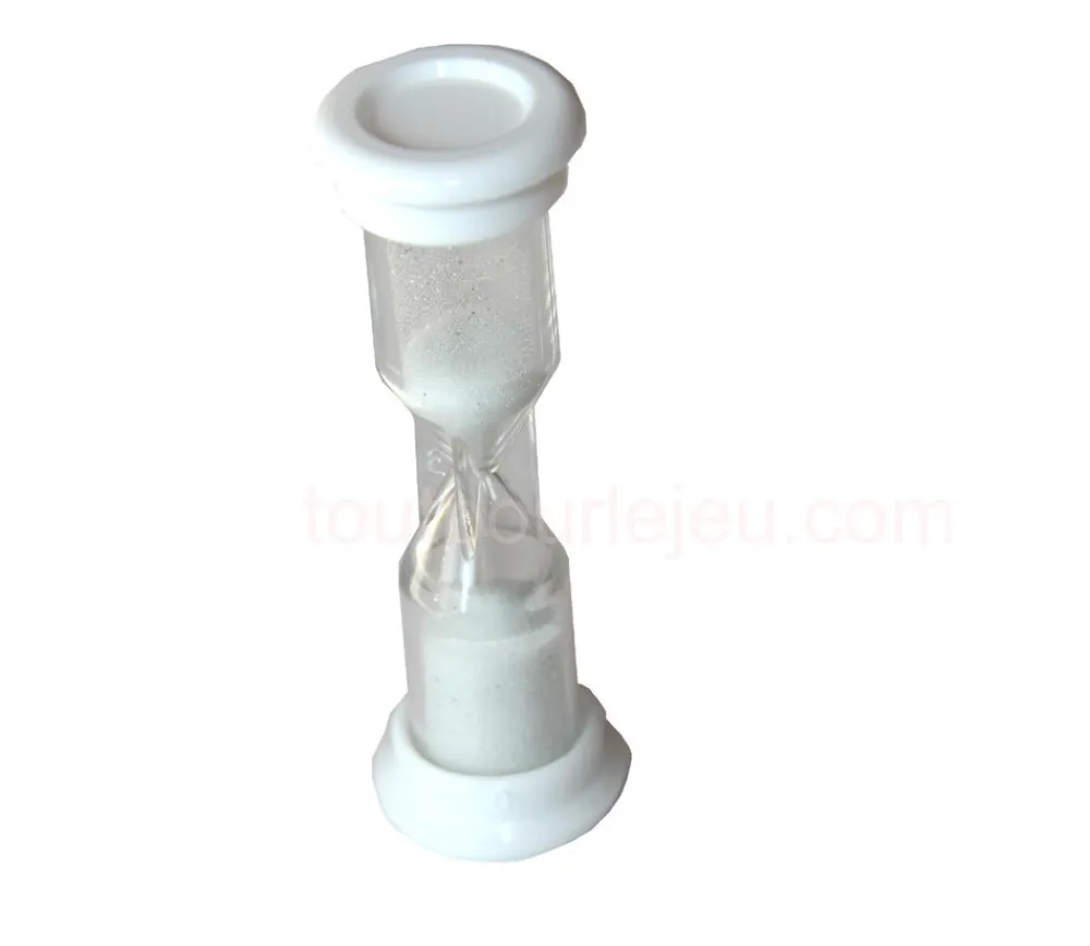 Tout Pour le Jeu Sablier de jeu 1 minute - BLANC - 7.6 cm PM