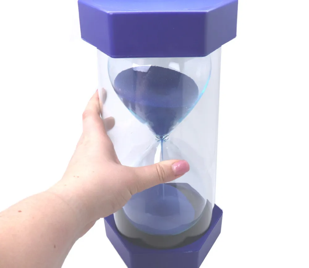 Tout Pour le Jeu Sablier ultra lisible de 15 minutes - BLEU - 30 cm GEANT