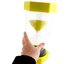 Tout Pour le Jeu Sablier ultra lisible de 45 minutes - JAUNE - 30 cm GEANT
