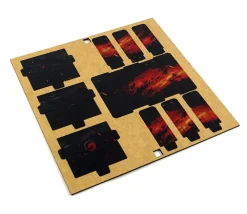 Tout Pour le Jeu Sabot double noir MDF lave 2S pour mini cartes 42 x 64 mm