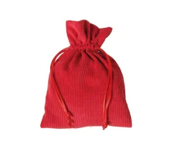 Tout Pour le Jeu Sac 13 x 18 cm - velours épais rouge avec cordon