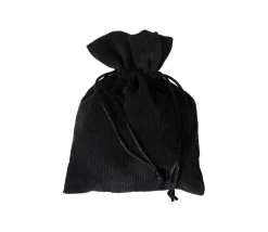 Tout Pour le Jeu Sac 13 x 18 cm - velours épais NOIR avec cordon