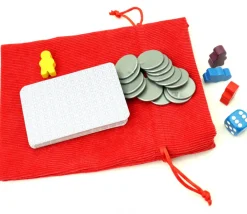 Tout Pour le Jeu Sac 13 x 18 cm - velours épais NOIR avec cordon