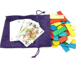Tout Pour le Jeu Sac 13 x 18 cm - velours épais NOIR avec cordon