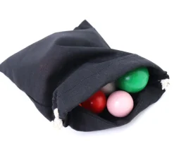 Tout Pour le Jeu Sac coton noir 17 x 14 cm avec cordelette de serrage taille M