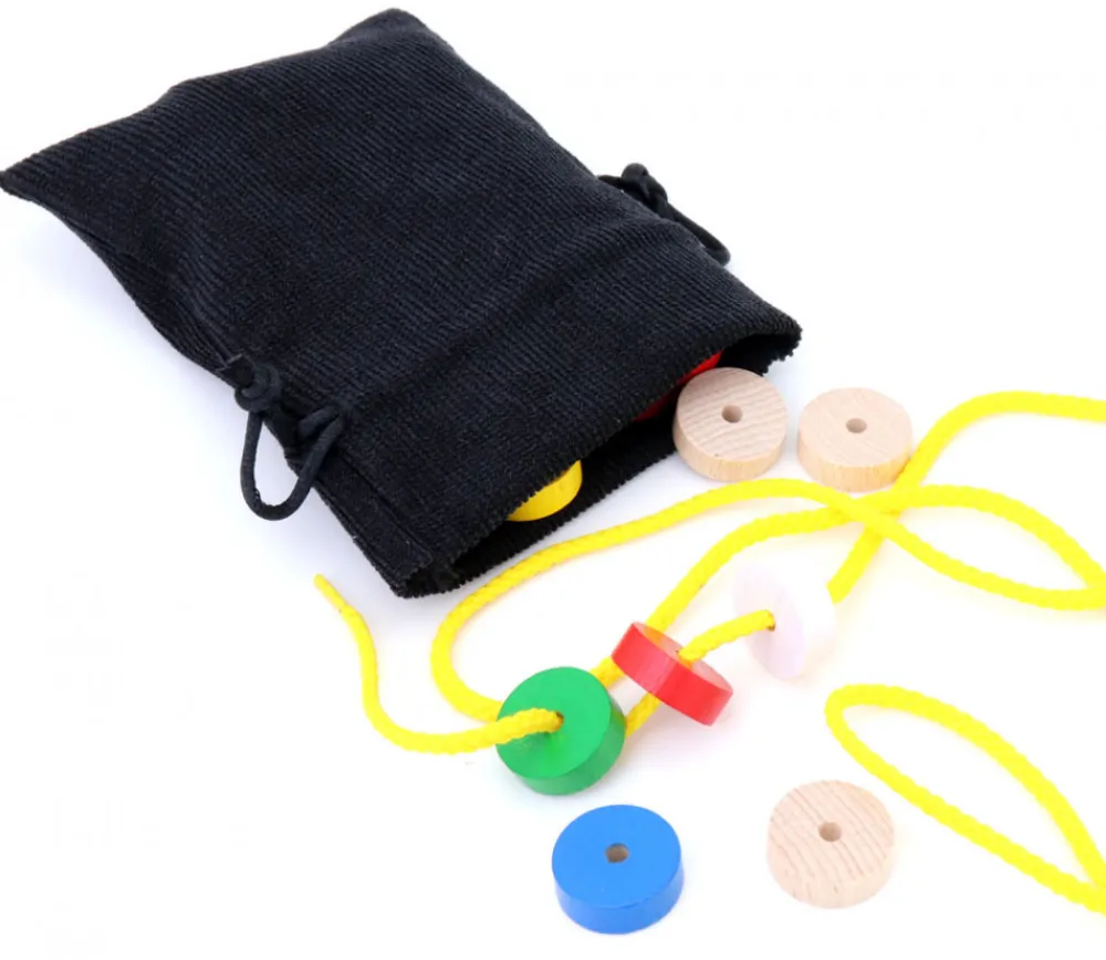 Tout Pour le Jeu Sac noir velours épais avec cordon de serrage - 10 x 12.5 cm