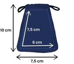 Tout Pour le Jeu Sac suédine 85 x 70 mm BLEU modèle 0