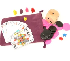 Tout Pour le Jeu Sac suedine 125 x 175 mm modèle 2 violet