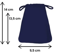 Tout Pour le Jeu Sac suedine 95 x 140 mm modèle 1 bleu nuit