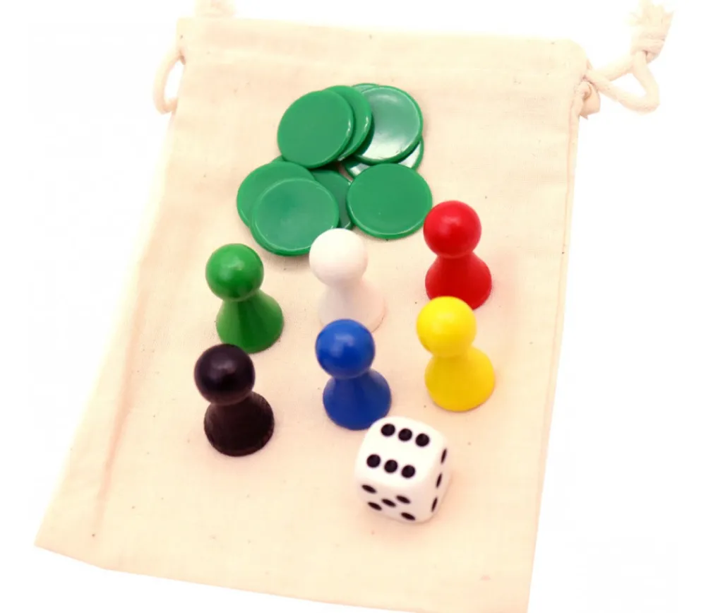 Tout Pour le Jeu Sac tissu S 14 x 10 cm - sachet 100 % coton pour pions de jeux