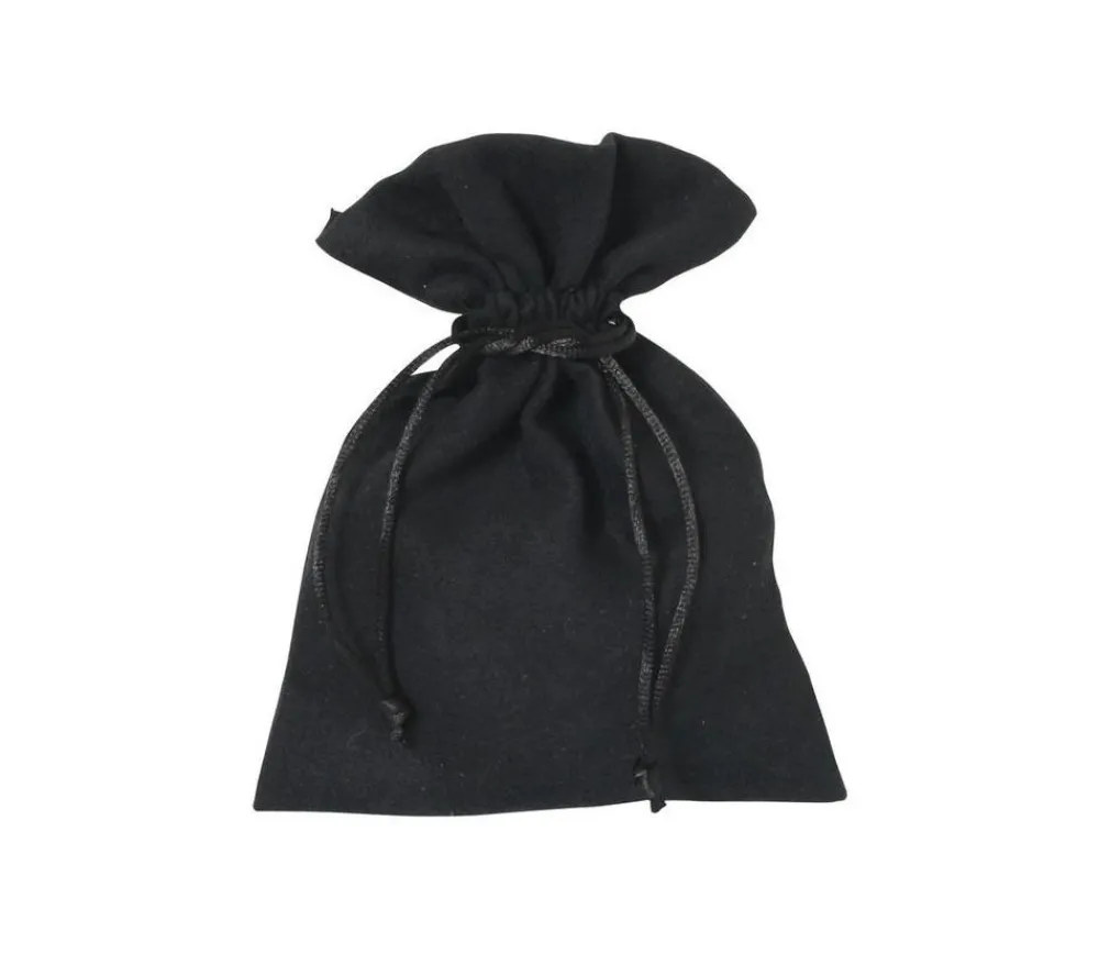 Tout Pour le Jeu Sac velours 17 x 12 cm noir avec cordon