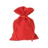 Tout Pour le Jeu Sac velours 17 x 12 cm rouge avec cordon