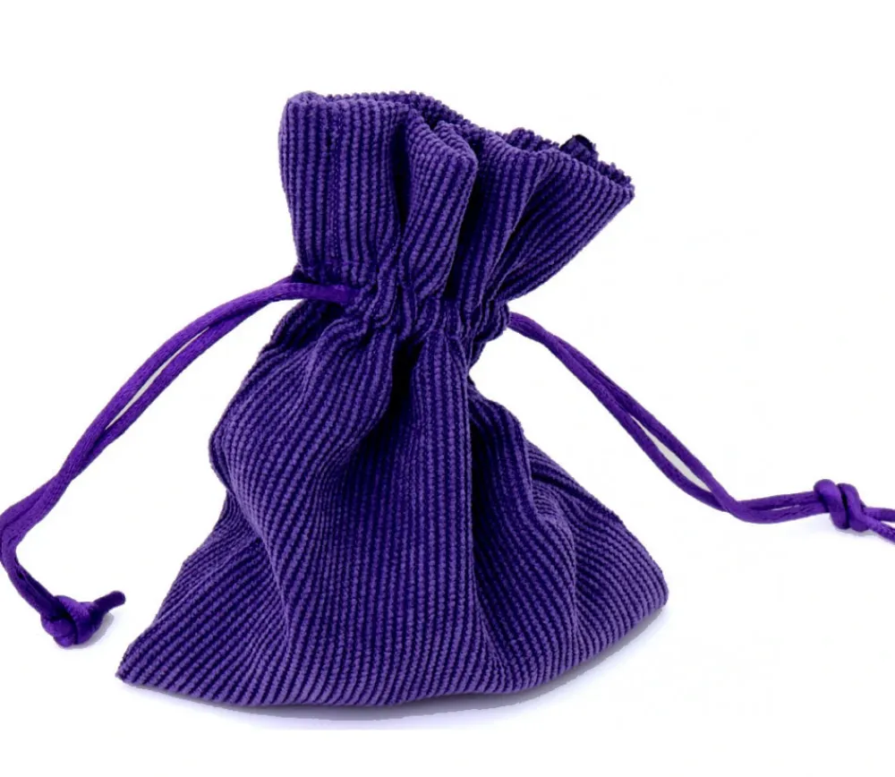 Tout Pour le Jeu Sac violet velours épais avec cordon - 10 x 12.5 cm
