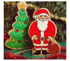 Tout Pour le Jeu Sapin de Noël en bois 125 x 94 x 25 mm
