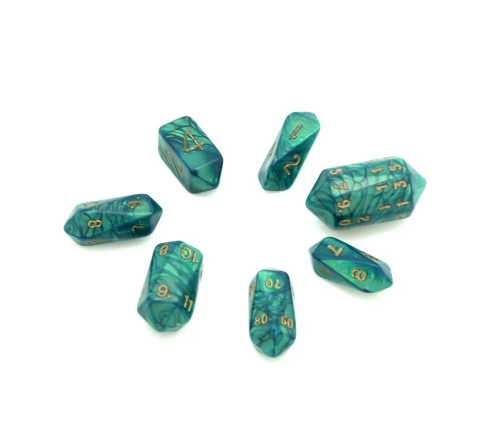Tout Pour le Jeu Set 7 dés baril multi-faces barrel nacrés