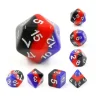 Tout Pour le Jeu Set 7 dés multi-faces multicolores bleu, rouge, noir