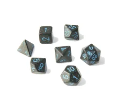 Tout Pour le Jeu Set 7 dés multi-faces noir ciel étoilé