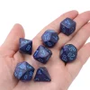 Tout Pour le Jeu Set 7 dés multi-faces Speckled bleu Cobalt Chessex