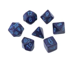 Tout Pour le Jeu Set 7 dés multi-faces Speckled bleu Cobalt Chessex