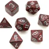 Tout Pour le Jeu Set 7 dés multi-faces Volcano rouge noir
