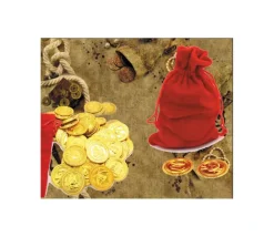 Tout Pour le Jeu Set 72 Pièces d'or pour vos trésors pirate