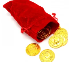 Tout Pour le Jeu Set 72 Pièces d'or pour vos trésors pirate