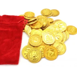 Tout Pour le Jeu Set 72 Pièces d'or pour vos trésors pirate