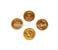 Tout Pour le Jeu Set 72 Pièces d'or pour vos trésors pirate