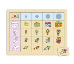 Tout Pour le Jeu Set 4 plateaux de logique en bois - Jeux éducatifs