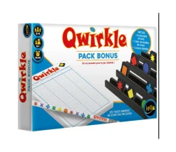 Tout Pour le Jeu Set accessoires Qwirkle bonus 4 chevalets + 1 bloc score