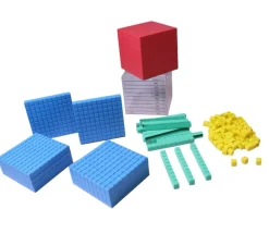 Tout Pour le Jeu Set complet Base 10 - 132 pièces encastrables centaines, dizaines et unités replastic