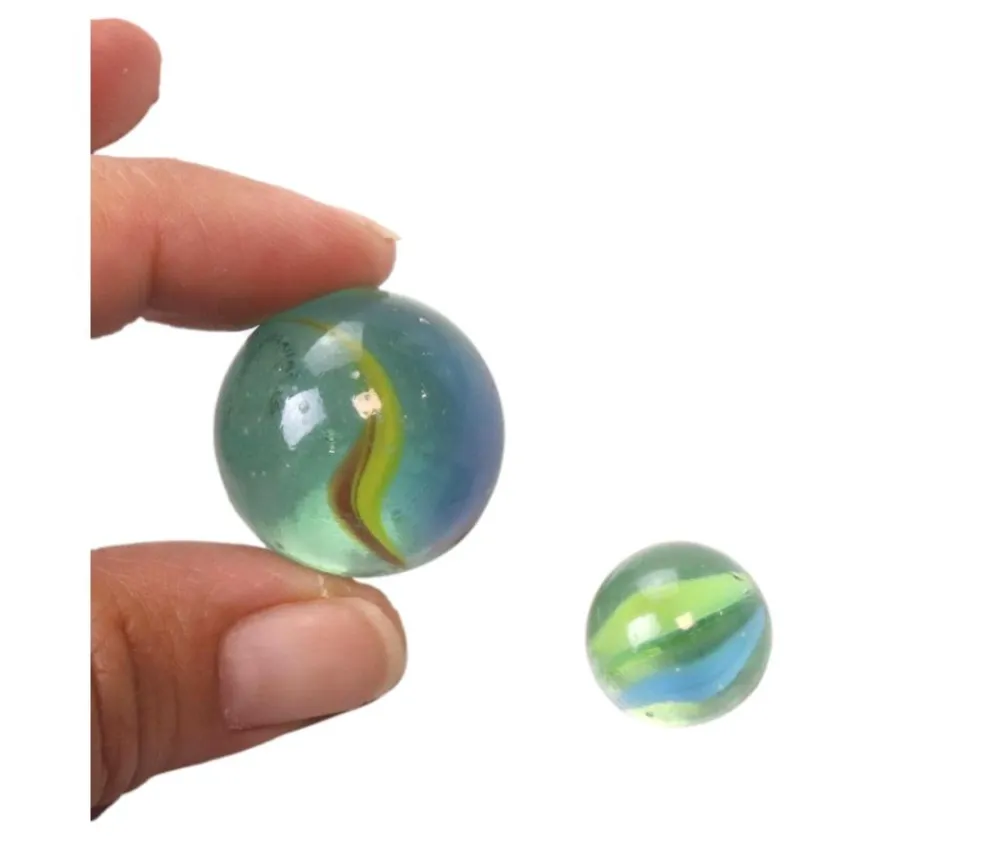 Tout Pour le Jeu Set de 20 Billes en verre pour jeu + 1 calot en filet