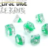 Tout Pour le Jeu Set de 7 dés multifaces Eclipse vert