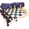 Tout Pour le Jeu Set Jeu Echec 5 compétition : 34 pions lestés + échiquier 50 cm + sac