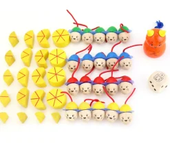 Tout Pour le Jeu Set pions 1 chat, 20 souris, 20 pièces de fromage
