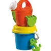 Tout Pour le Jeu Set Plage : Seau + arrosoir + pelle + rateau + moule + tamis