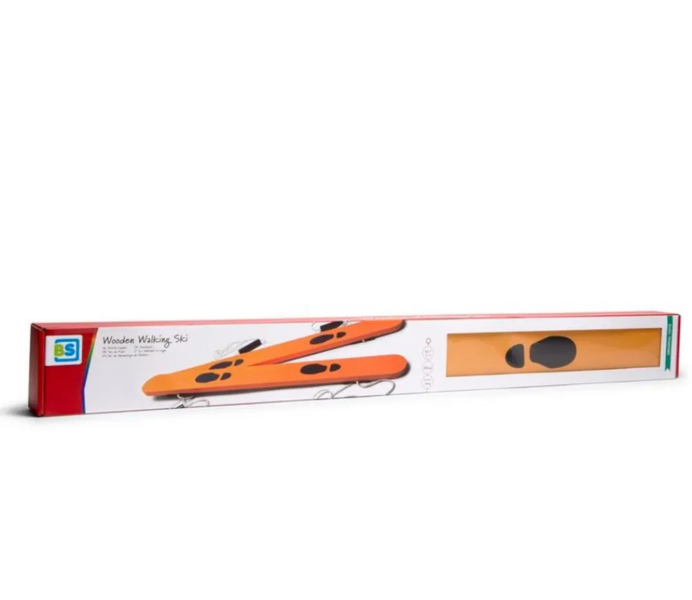 Enfant Tout Pour le Jeu Skis de jardin en bois coordination pour 2 enfants