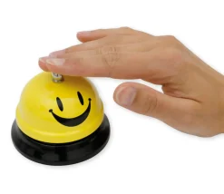 Tout Pour le Jeu Sonnette de jeu en métal jaune sourire