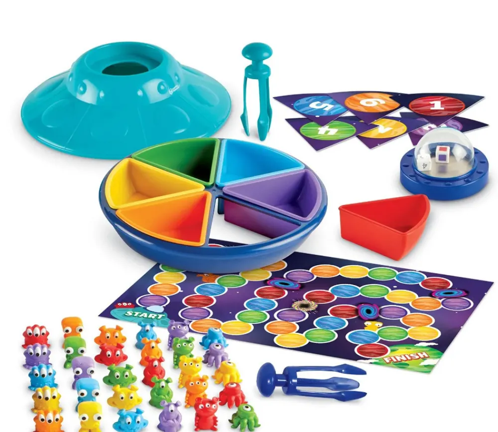 Tout Pour le Jeu Soucoupe Volante éducative - Jeu motricité fine comptage et tri