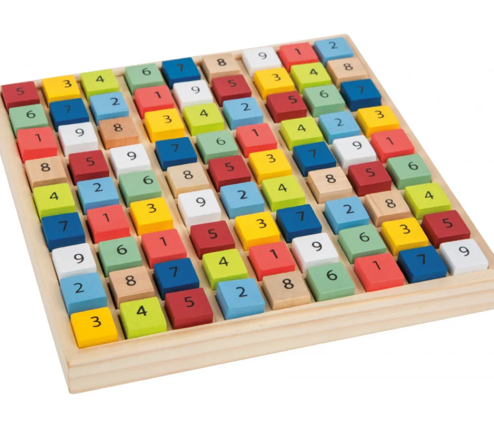 Tout Pour le Jeu Sudoku en bois carrés couleurs et chiffres