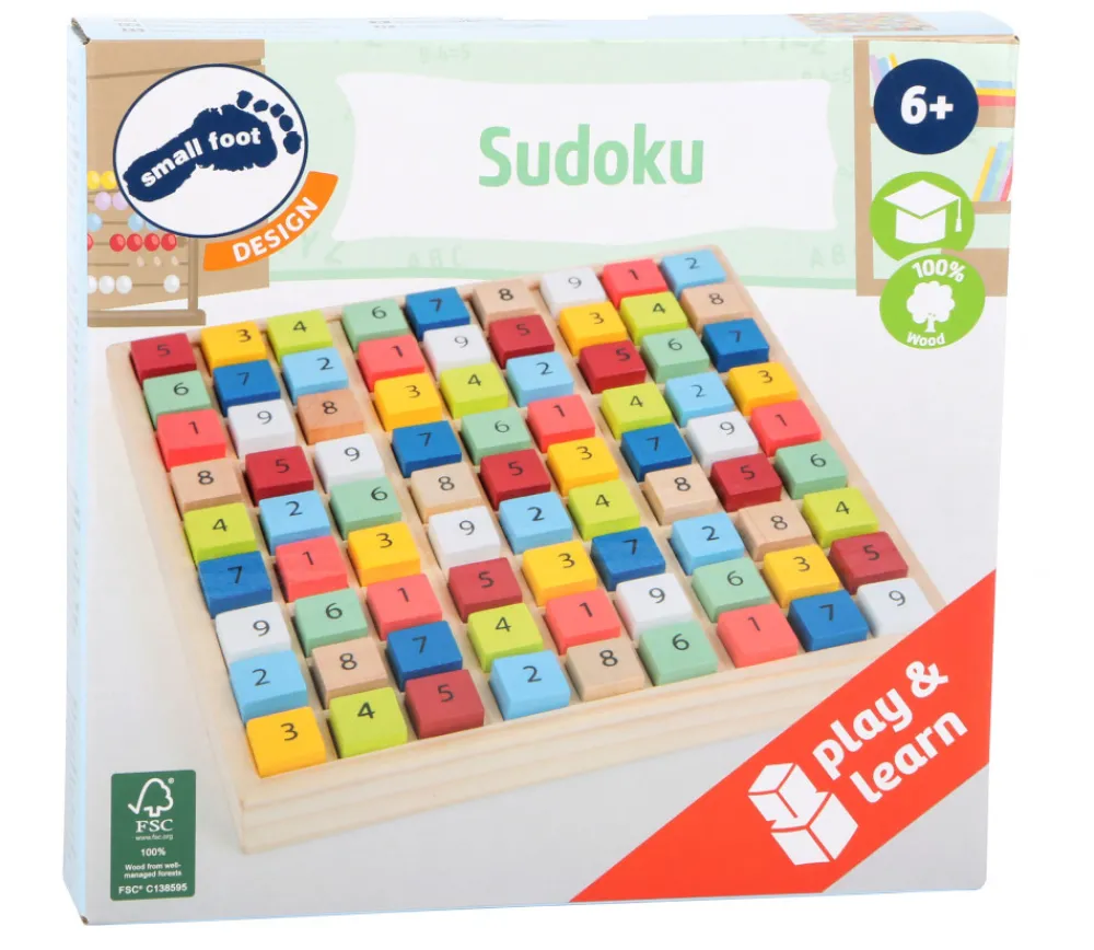 Tout Pour le Jeu Sudoku en bois carrés couleurs et chiffres