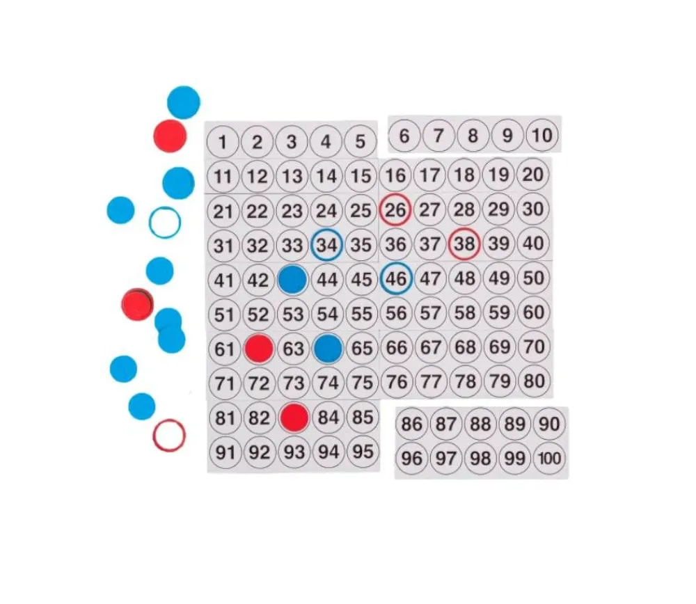 Tout Pour le Jeu Tableau calcul magnétique géant - chiffres de 1 à 100 pour tableau